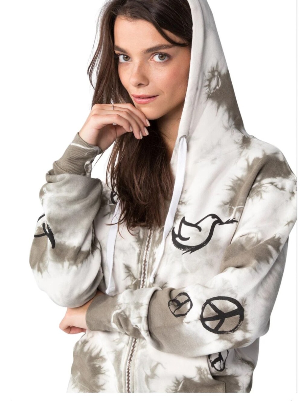 Chrldr Hoodietie Dye Boho $198 msrp